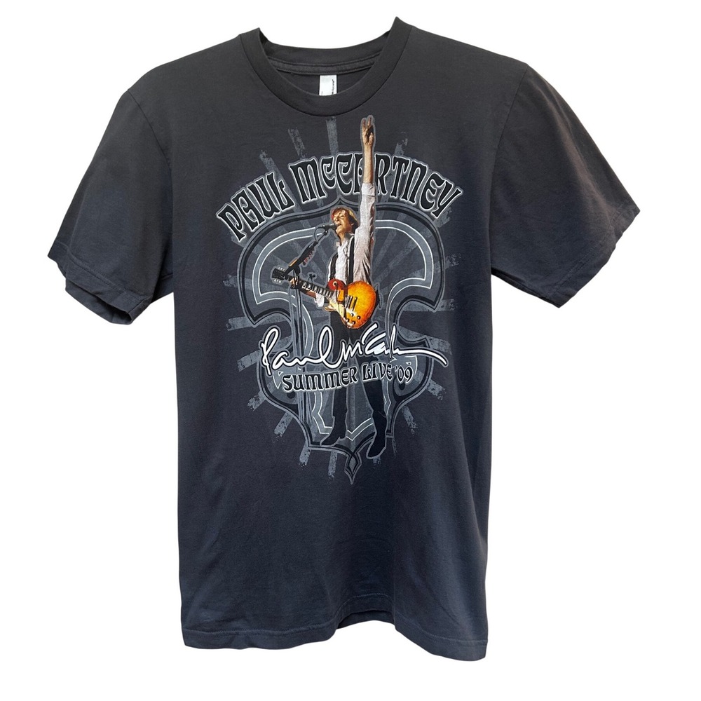 Paul McCartney Summer‎ Tour 09 Graphic T Shirt Mens Small American Apparel